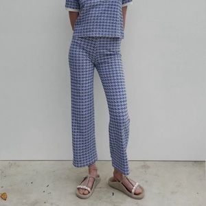 Zara Retro Jacquard Pants